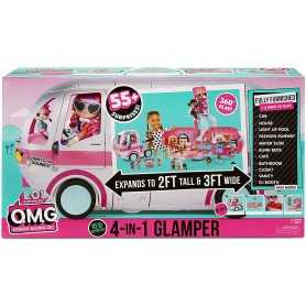 Lol Camper 4 in 1 Glamper 55 Sorprese Originale Lol Surprise Giochi Preziosi 6 Anni+