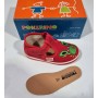 Scarpe Primi Passi Bambino 20 Rosso Occhietti con Velcro in Tela Made in Italy 70 Pokerino Granchio