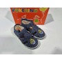 Sandali Tela Bambino 31 Blu con Velcro in Tela Made in Italy 65 Pokerino Barchetta