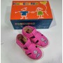 Sandali Bambina 25 Rosa con Velcro in Tela Made in Italy 65 Pokerino Snake