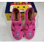 Sandali Bambina 28 Rosa con Velcro in Tela Made in Italy 65 Pokerino Snake