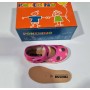 Ballerine Rosa 23 in Tessuto con Velcro Made in Italy 60 Pokerino Pois Colorati