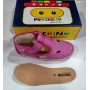 Scarpe Primi Passi Bimba 18 Occhietti Rosa con Velcro in Tela Made in Italy 70 Pokerino Pois Argento