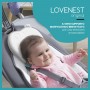 Cuscino Testa Piatta Neonato Plagiocefalia per la Prevenzione e Cura della Testa Piatta in Memory Foam Antisoffoco Bianco