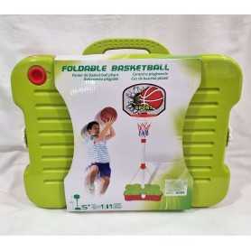 Canestro Basket Portatile con Valigetta e Pallone 162 cm 5 Anni+