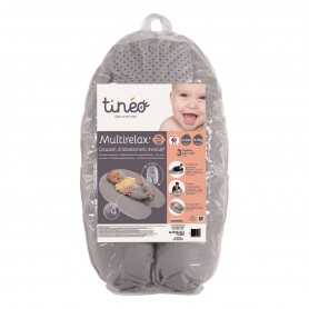 Cuscino Gravidanza Allattamento 3 in 1 Grigio Stelline Tineo 684466