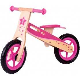 Bici Senza Pedali Legno Rosa My First Balance Bike BJ775 Bigjigs