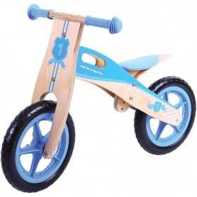 Bici Senza Pedali Legno Blu My First Balance Bike BJ774 Bigjigs