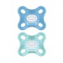 Ciuccio Mam Prematuri 0 mesi Silicone Comfort Maschio Confezione da 2 Ciucci Azzurro-Verde