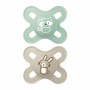 Ciuccio Mam 0-2 mesi Silicone Maschio Original Confezione da 2 Ciucci Volpe-Procione Colors of Nature
