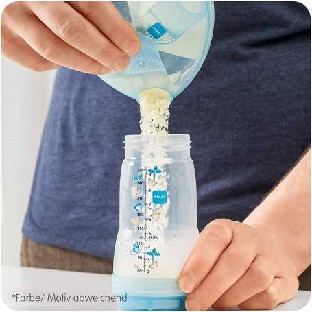 Dosatore Latte in Polvere per Neonati Mam Rosa Milk Box 3 Scomparti