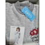 Pigiama Intero Bambino 3 Anni Caldo Cotone Senza Piedi con Zip Grigio Champions 270075 Gary