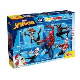 Puzzle Spiderman Marvel 108 Pezzi Maxi Double Faces 99764 Lisciani 4 Anni+