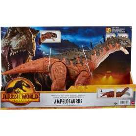 Jurassic World Ampelosaurus Dinosauro 35 cm con Azioni di Attacco HDX50 Mattel 4 Anni+