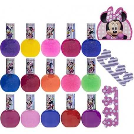 Smalti per Bambina Minnie Disney Set Manicure 15 Smalti BY220115 3 Anni+