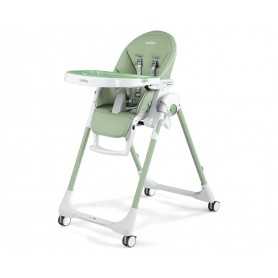 Peg Perego Prima Pappa Follow Me Mint 2025 Seggiolone Pappa Sdraietta in Ecopelle