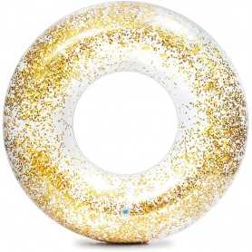 Salvagente Ciambella Sparkling Glitter Oro 1.07m Intex