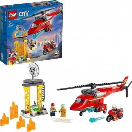 Lego City 60281 Elicottero Antincendio Pompieri 5 Anni+