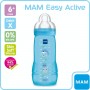 Biberon Mam 330 ml Blu Mare Delfini 4+ Mesi Easy Active Flusso Veloce 3