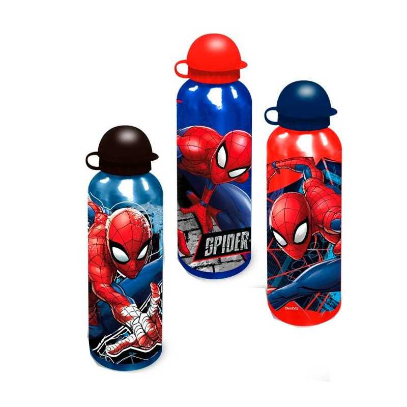 Borraccia Spiderman per Bambino Alluminio 500 ml 8198 Marvel Kids Colori  Assortiti