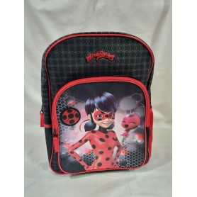 Zaino Scuola Ladybug Miraculous Rosso Nero 42 cm 8309 Vadobag