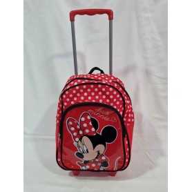 Zaino Trolley Asilo Minnie Disney 38 cm Rosso 76936