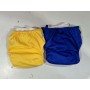 Pannolini Lavabili Neonato Regolabili Set 2 Pannolini Naturalmamma Blu/Giallo