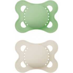 Ciuccio Mam 0-6 mesi Silicone Original Confezione da 2 Ciucci Verde-Beige Colors of Nature