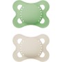 Ciuccio Mam 0-6 mesi Silicone Original Confezione da 2 Ciucci Verde-Beige Colors of Nature