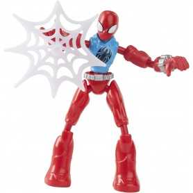 Spiderman Flessibile Personaggio 15 cm Avengers Marvel Bend and Flex Hasbro 4 Anni+