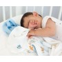 Mussole Neonato Bamboo 120x120 cm Azzurro Set 2 Pezzi 3673 Kio Kids