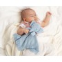 Doudou Neonato Cotone Elefante Azzurro 3432 Kio Kids 0 Mesi+