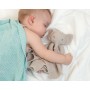 Doudou Neonato Cotone Elefante Grigio 3885 Kio Kids 0 Mesi+