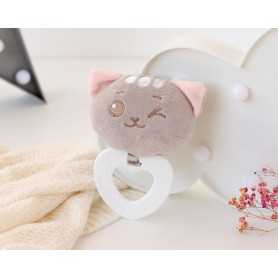 Massaggiagengive Neonato 0 Mesi+ Gattino Rosa con Peluche 3388 Kio Kids