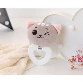 Massaggiagengive Neonato 0 Mesi+ Gattino Rosa con Peluche 4303 Kio Kids