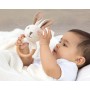 Sonaglio Neonato 3 Mesi+ Cotone Coniglietto con Anello in Legno 3109 Kio Kids