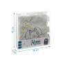 Libro Stoffa Neonato 3 Mesi+ Coniglietto Grigio Sensoriale 2748 Kio Kids