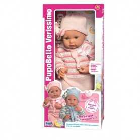 Bambola Bambina 3 Anni Femmina Rosa 40 cm Pupobello Verissimo 11061 Ronchi