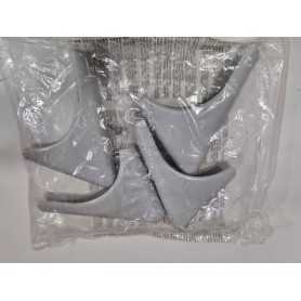 Piedini Antiscivolo Stand 700 Supporto Cesta Cam Ricambio 4 Piedini con Viti Grigio