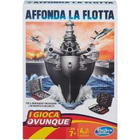 Battaglia Navale da Viaggio Gioco Portatile Affonda la Flotta Hasbro B0995 I Gioca Ovunque 7 Anni+