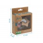 Massaggiagengive Neonato 3 Mesi+ Silicone e Legno Naturale Chiave Rosa 3238 Kio Kids