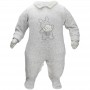 Tutina Ciniglia Neonato 0-3 Mesi Grigia Neutra 50-62 cm PRXA475N Preziosini Baby