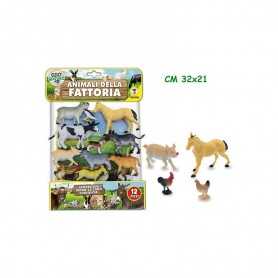 Busta Animali Fattoria per Bambini 12 Pezzi 72204 Teorema 3 Anni+