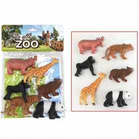 Busta Animali Zoo per Bambini 6 Pezzi 28051 Toys Garden 3 Anni+