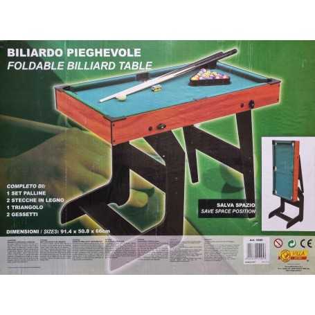 Biliardo per Bambini Pieghevole 91,4x51x66 cm Villa Giocattoli 8 Anni+