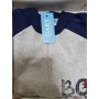 Pigiama Intero Bambino 8 Anni Pile Punto Milano Senza Piedi con Zip Grigio Box 270103 Gary