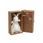 Doudou Neonato Cotone Coniglio Bianco 3107 Kio Kids 0 Mesi+