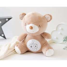 Peluche Rumore Bianco Orsetto con Luci e Proiettore 3693 Kio Kids 0 Mesi+