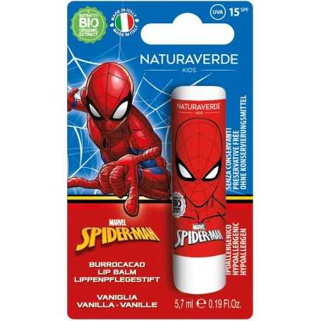 Spiderman Burrocacao per Bambini Vaniglia 5.7 ml Marvel