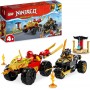 Lego Ninjago 71789 Battaglia su Auto e Moto di Kai e Ras 4 Anni+